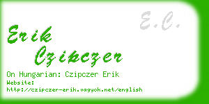 erik czipczer business card
